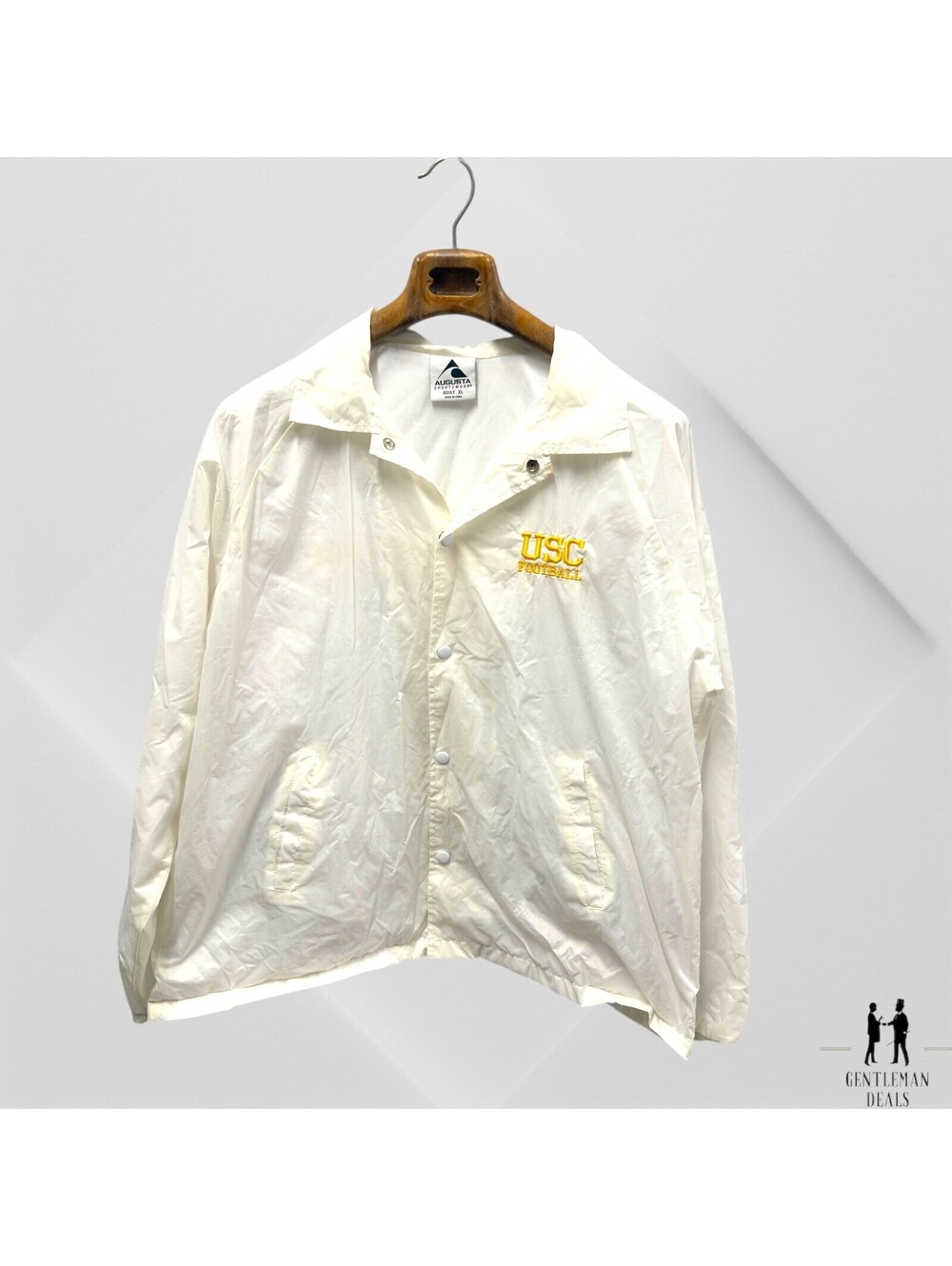 Vintage Augusta Sportswear USC Trojans Snap Size XL Athletic Jacket Embroidered